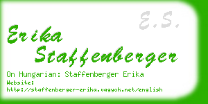 erika staffenberger business card